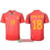 Oficiální Fotbalový Dres Španělsko Jordi Alba 18 Domácí Mistrovství Světa 2022 pro Muži